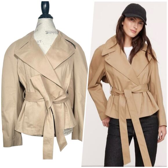 Banana Republic Jackets & Blazers - Banana Republic | Women | Beige Chic Cape Back Belted Short Trench Coat | Small